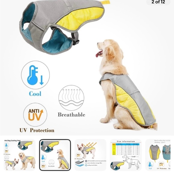 Size Large Cooling Vest For Dogs - Picture 11 of 14